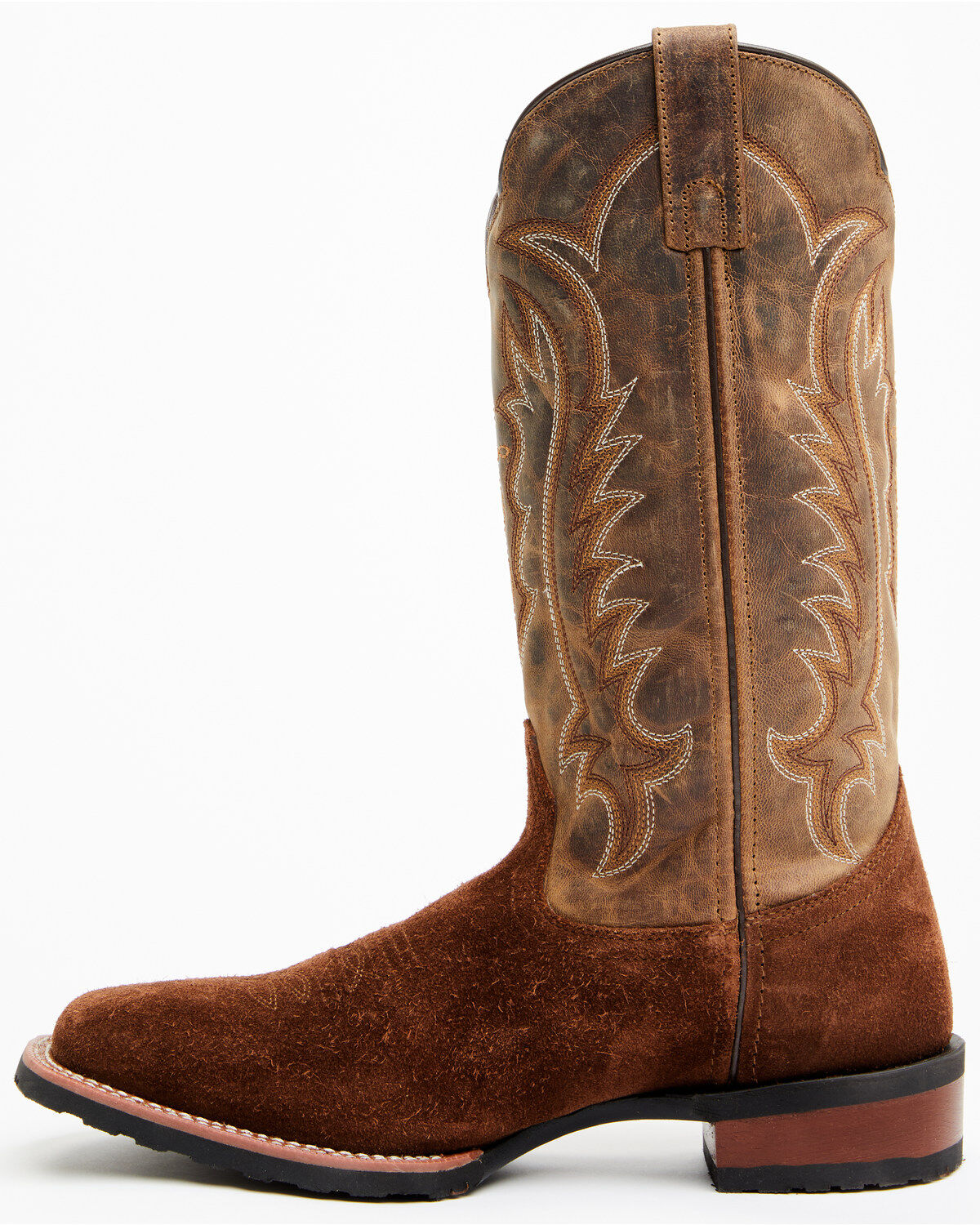 Product Name:  Laredo Men's Rigid Roughout Performance Western Boots - Broad Square Toe