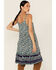 Image #4 - Bila Women's Floral Border Print Sleeveless Mini Sundress, Blue, hi-res