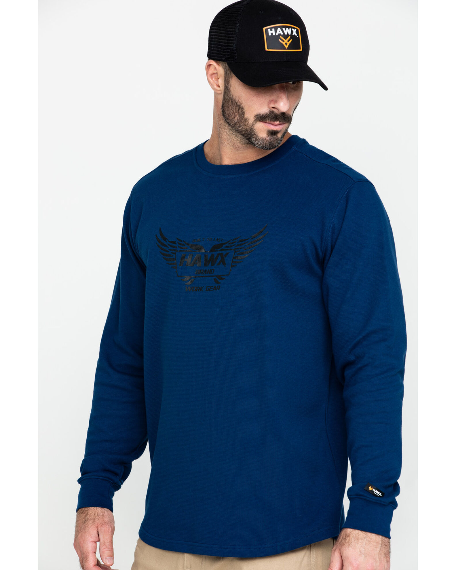 Product Name Hawx Men s Wings Graphic Thermal Long Sleeve Work T Shirt