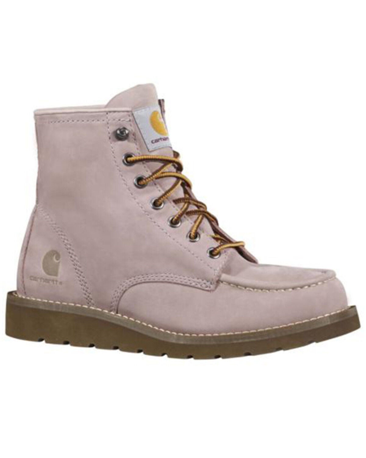 Carhartt Women's 6" Moc Wedge Work Boots - Soft Toe, Brown, hi-res