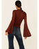 Image #3 - Shyanne Women's Crochet Lace Bell Sleeve Sweater , , hi-res