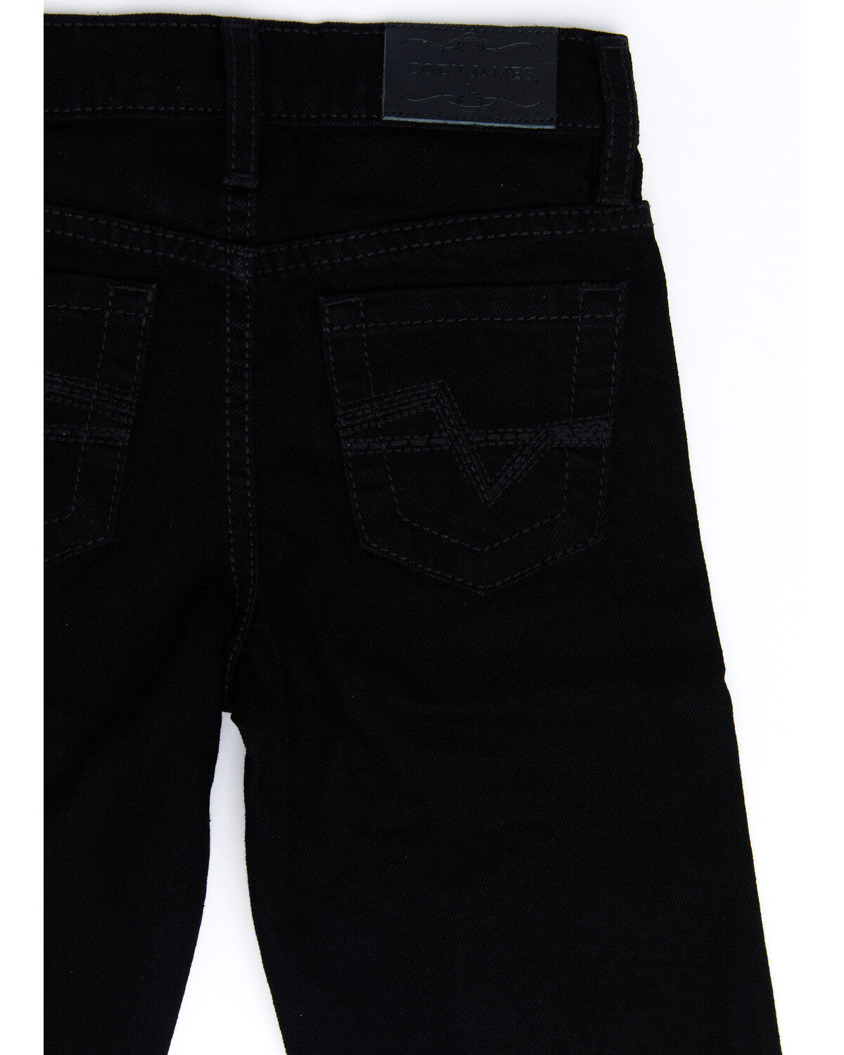 boys black bootcut jeans