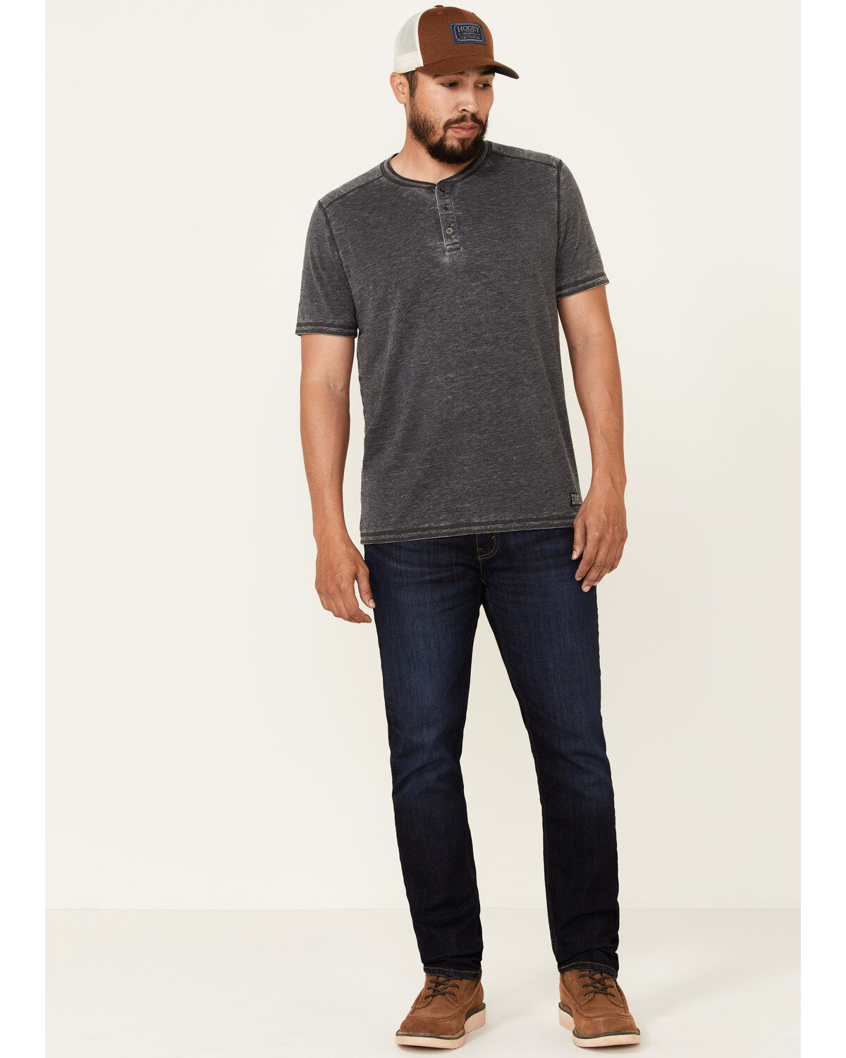 Image #2 - Flag & Anthem Men's Springdale Bo Henley Short Sleeve T-Shirt, Charcoal, hi-res