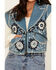 Image #3 - Double D Ranch Women's Floral Leather Vest, , hi-res