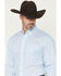 Image #2 - Wrangler Men's Geo Print Long Sleeve Button-Down Stretch Western Shirt, Blue, hi-res