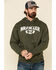 Image #1 - Wrangler Men's Logo Graphic Hooded Sweatshirt, Green, hi-res