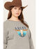 Ariat Women's R.E.A.L. Pacific Steerhead Sweatshirt - Plus, Heather Grey, hi-res