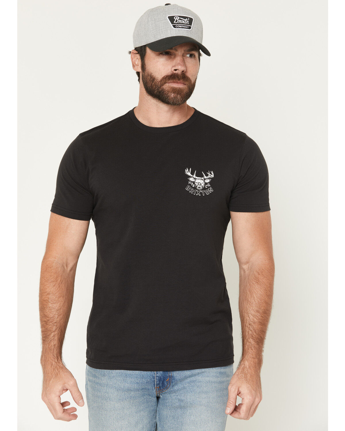 Image #2 - Brixton Men's Berrick Short Sleeve Graphic T-Shirt, Black, hi-res