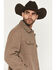 Image #2 - Panhandle Slim Men's Oakland Heathered Snap Jacket, Taupe, hi-res