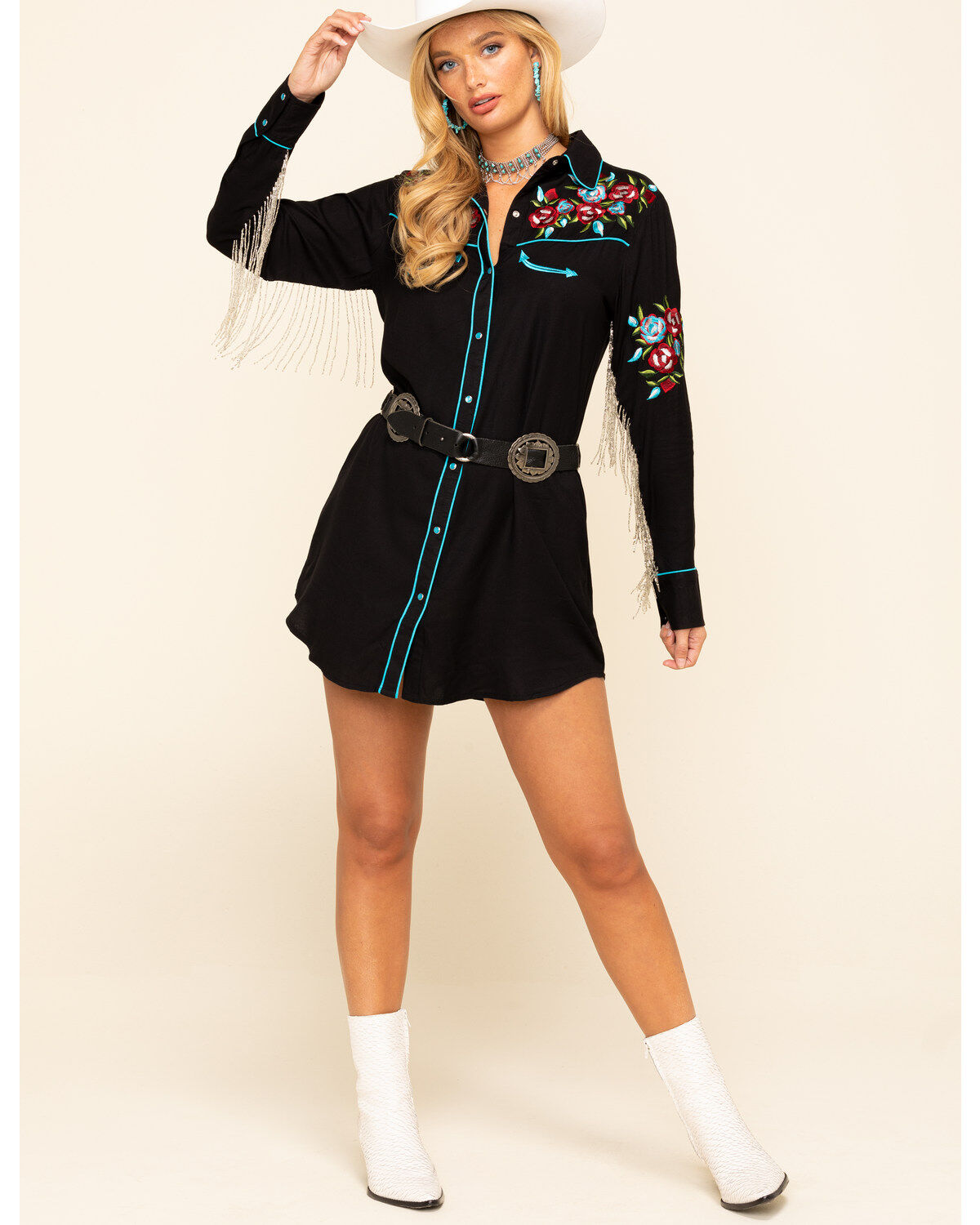 western fringe dress