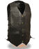 Image #1 - Milwaukee Leather Men's 3X 10 Pocket Side Lace Vest - Tall, Black, hi-res