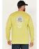 Ariat Men's FR Roughneck Skull Logo Long Sleeve Work Shirt, Bright Green, hi-res