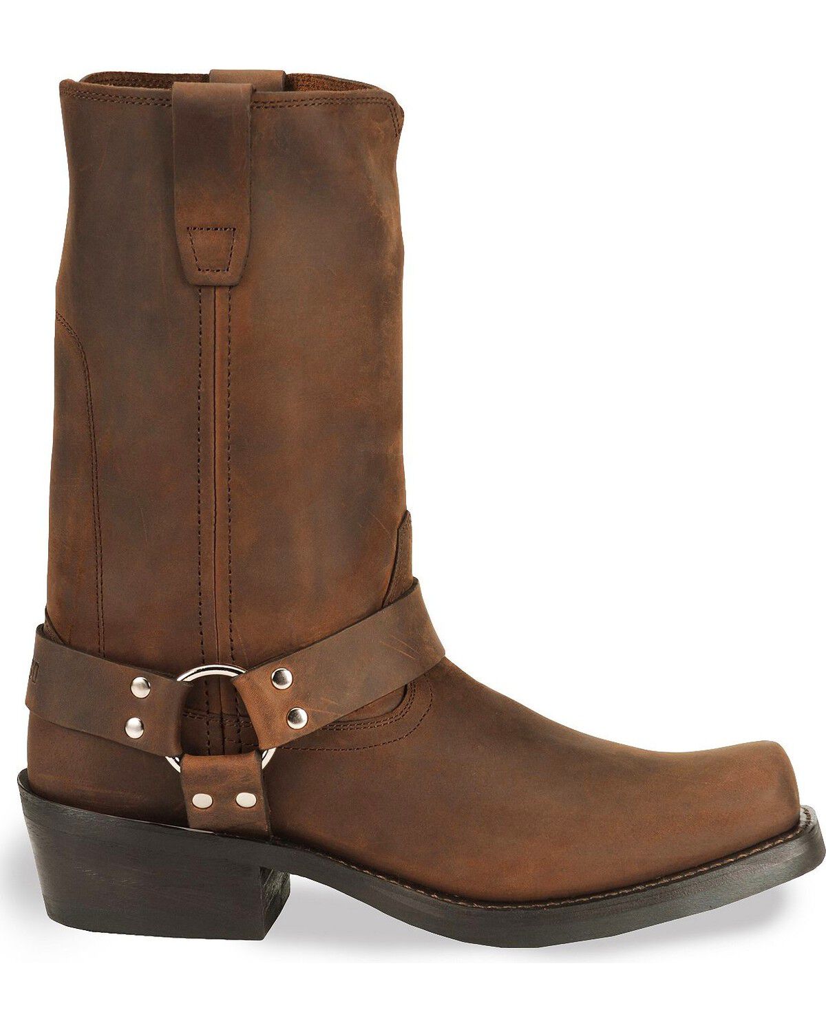 Image #3 - Durango Men's Harness Motorcycle Boots, Distressed, hi-res