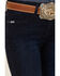 Image #2 - Cinch Women's Lynden Dark Wash Mid Rise Trouser Stretch Denim Jeans, Indigo, hi-res