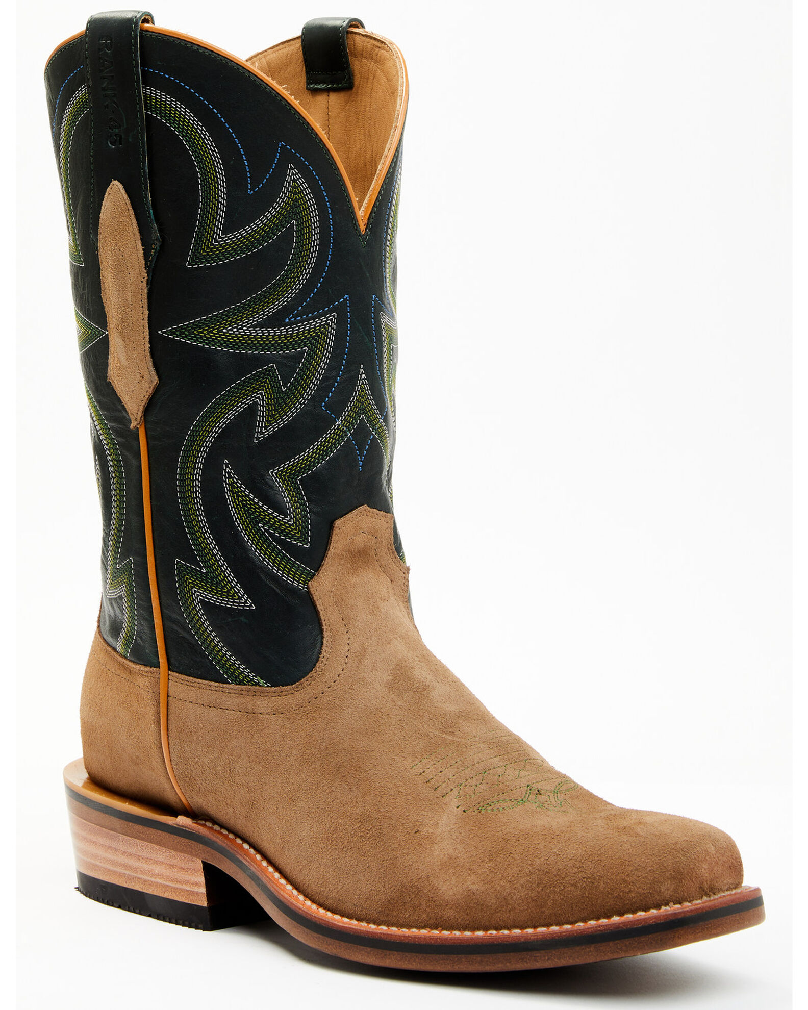 Product Name RANK 45 Men s Archer Roughout Western Boots Square Toe