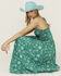 Image #1 - Free People Women's Sweet Nothings Floral Print Midi Dress, Green, hi-res