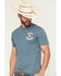 Image #3 - Cowboy Hardware Men's Outlaw Whiskey Short Sleeve Graphic T-Shirt, Blue, hi-res