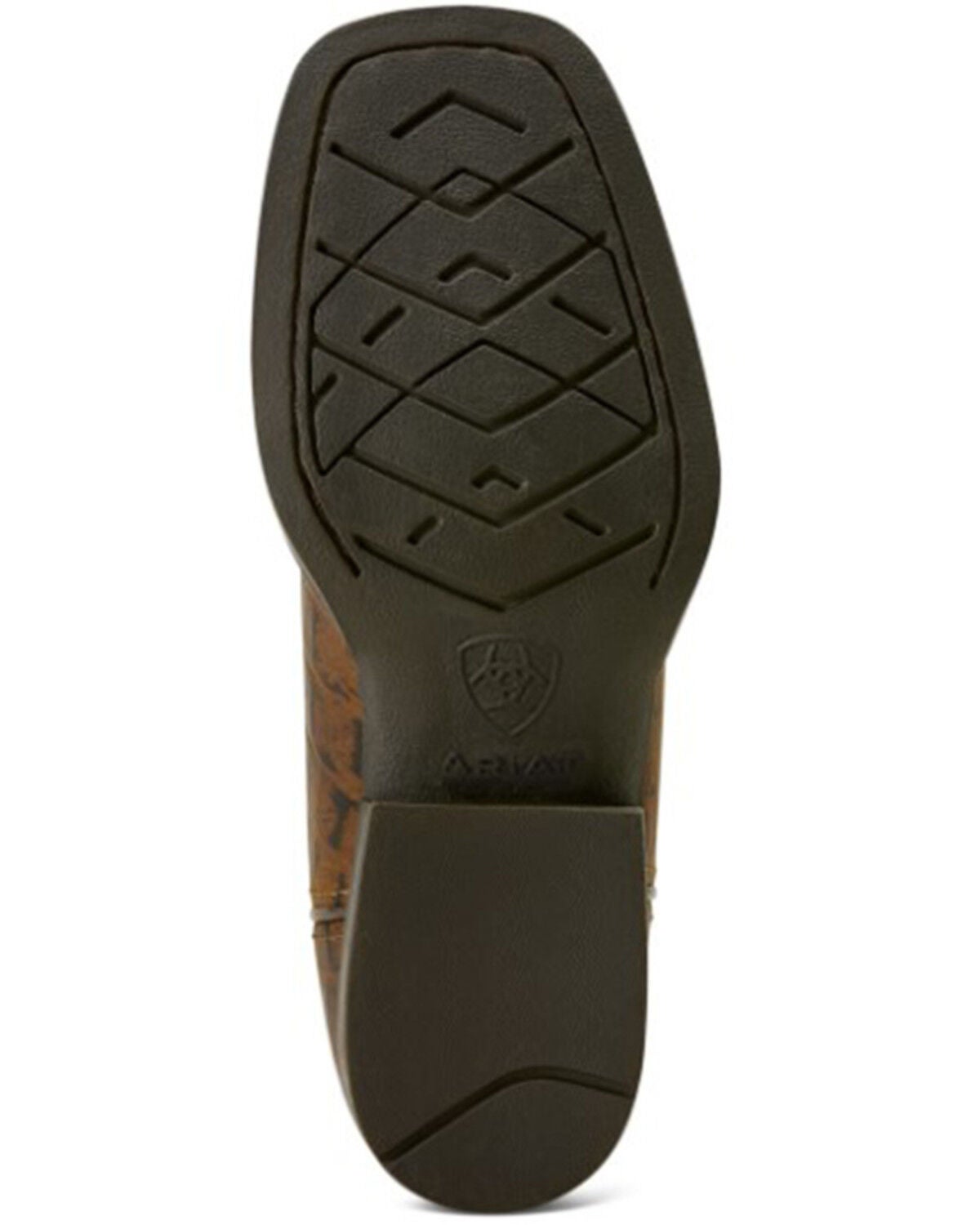 Image #7 - Ariat Boys' Knox Crocodile Print Western Print Western Boots - Broad Square Toe, Navy, hi-res