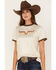 Kimes Ranch Women's Rhythm Ringer Performance Tech Tee, Natural, hi-res
