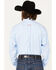 Ariat Men's Fisher Windowpane Plaid Print Long Sleeve Button Down Western Shirt , Blue, hi-res