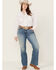 Image #1 - Ariat Women's Allison Medium Wash Mid Rise Bootcut Stretch Denim Jeans - Plus, Medium Wash, hi-res
