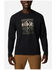 Image #1 - Columbia Men's Sun Trek Hike Graphic Long Sleeve T-Shirt, Black, hi-res
