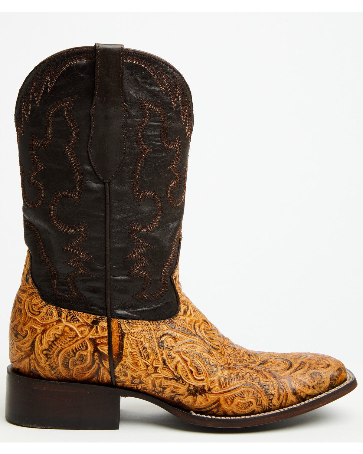 Image #2 - Cody James Men's Solridge Western Boots - Broad Square Toe, Tan, hi-res
