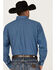 Rough Stock by Panhandle Men's Dobby Long Sleeve Button Down Western Shirt , Dark Blue, hi-res