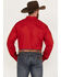 Image #4 - RANK 45® Men's Logo Barbado Long Sleeve Button-Down Western Shirt, Cherry, hi-res