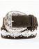Image #1 - Shyanne Women's Dark Brown Suede & Lace Studded Belt, , hi-res