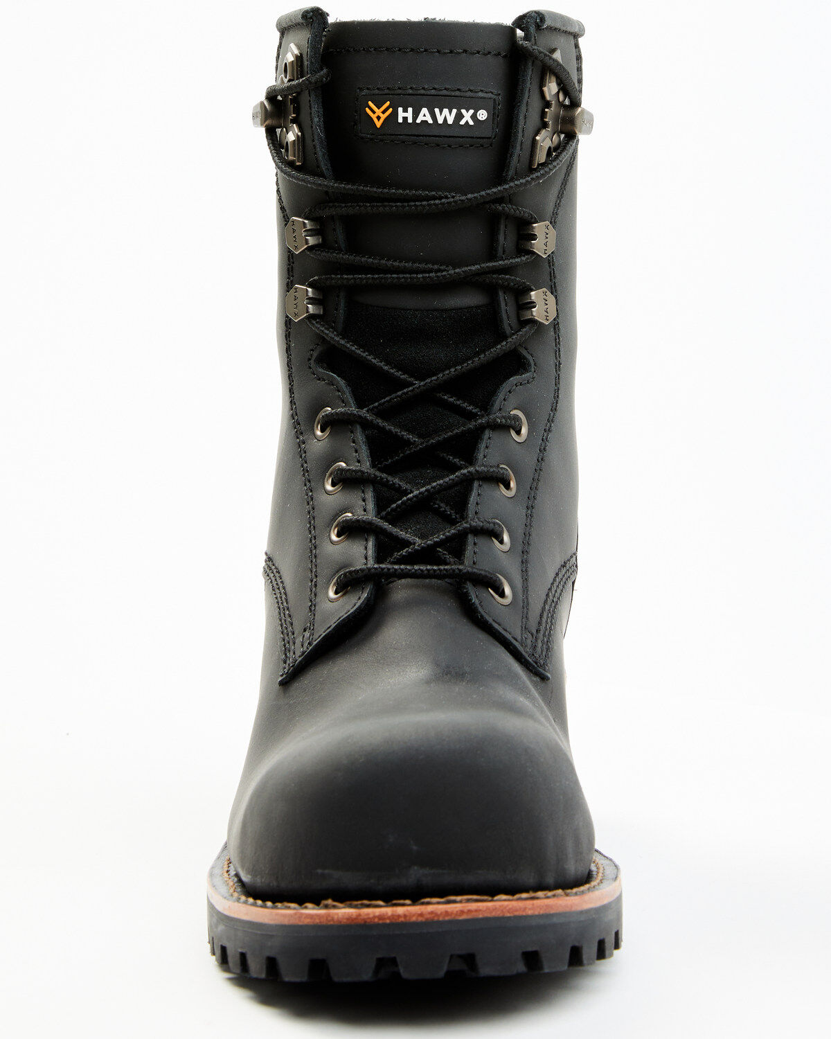 Image #4 - Hawx Men's 8" Logger Work Boots - Composite Toe, Black, hi-res
