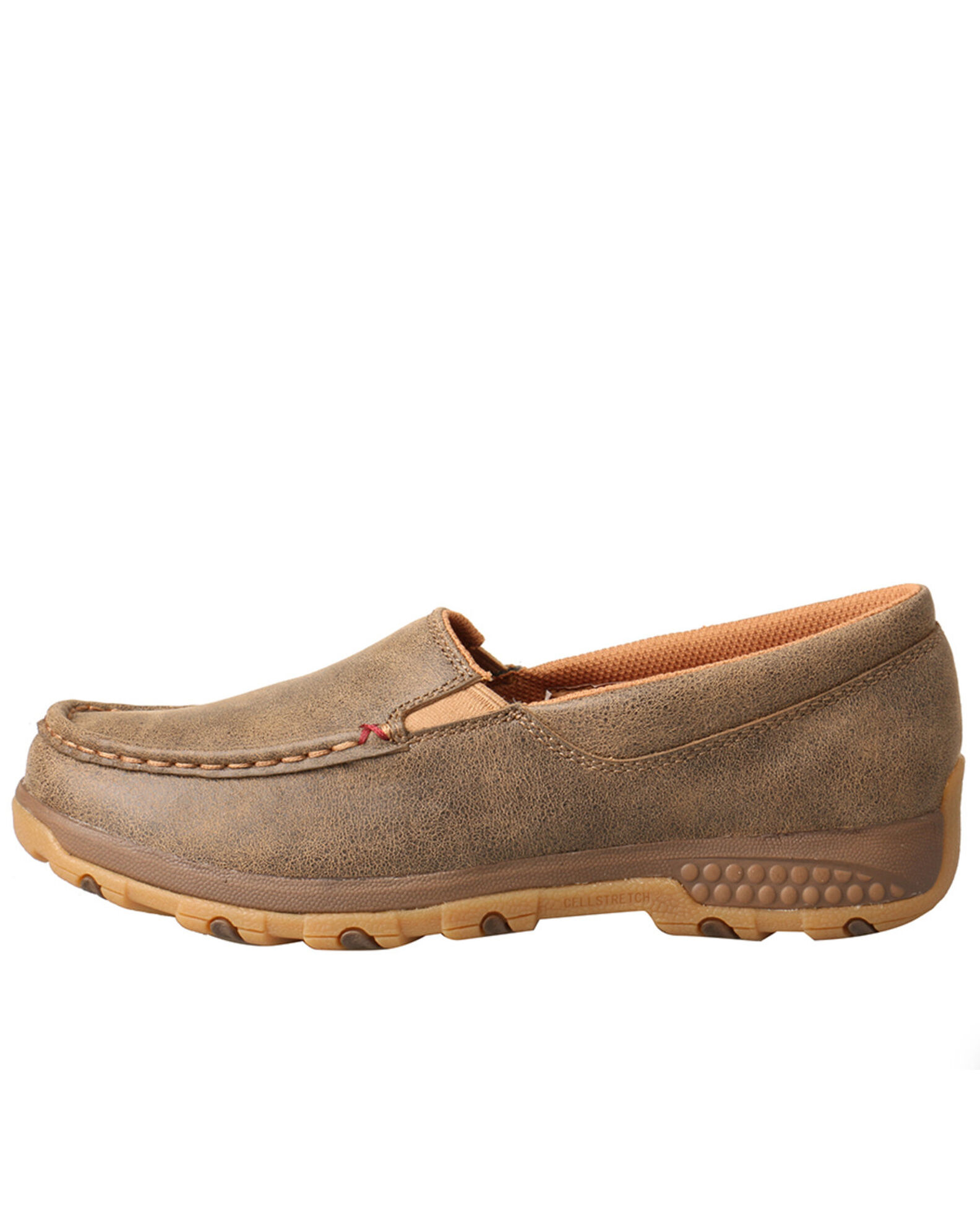 Image #3 - Twisted X Women's Slip-On Driving Mocs, Brown, hi-res