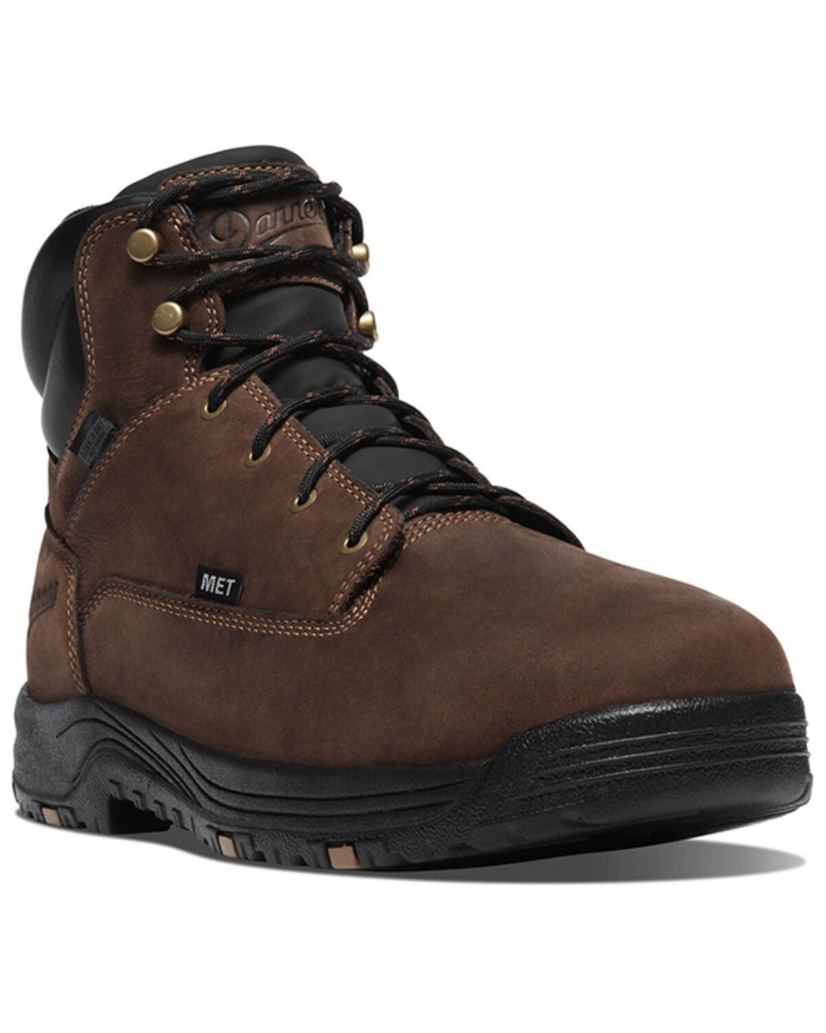 Danner Men's Caliper 6" Waterproof Work Boots - Aluminum Toe, Brown, hi-res