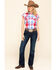 Image #6 - Cumberland Outfitters Women's Americana Plaid Short Sleeve Western Shirt, , hi-res