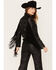Wonderwest Women's Studded Leather Moto Jacket, Black, hi-res