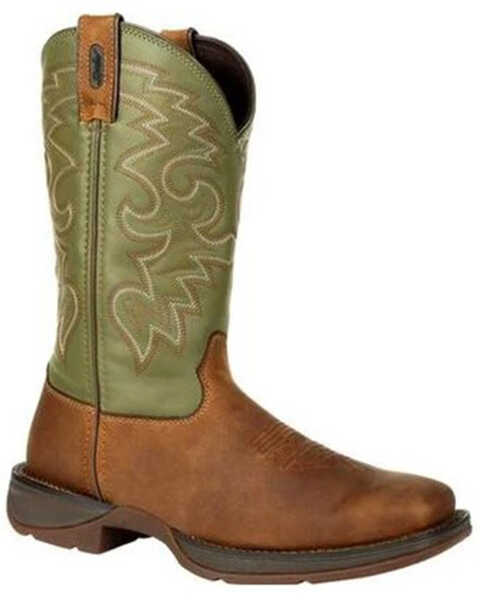Durango Men's Rebel Western Performance Boots - Broad Square Toe, Coffee, hi-res