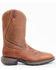 Brothers & Sons Men's Lite Western Performance Boots - Broad Square Toe, Brown, hi-res