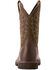 Image #3 - Ariat Men's Groundbreaker Square Toe Western Work Boots, Brown, hi-res