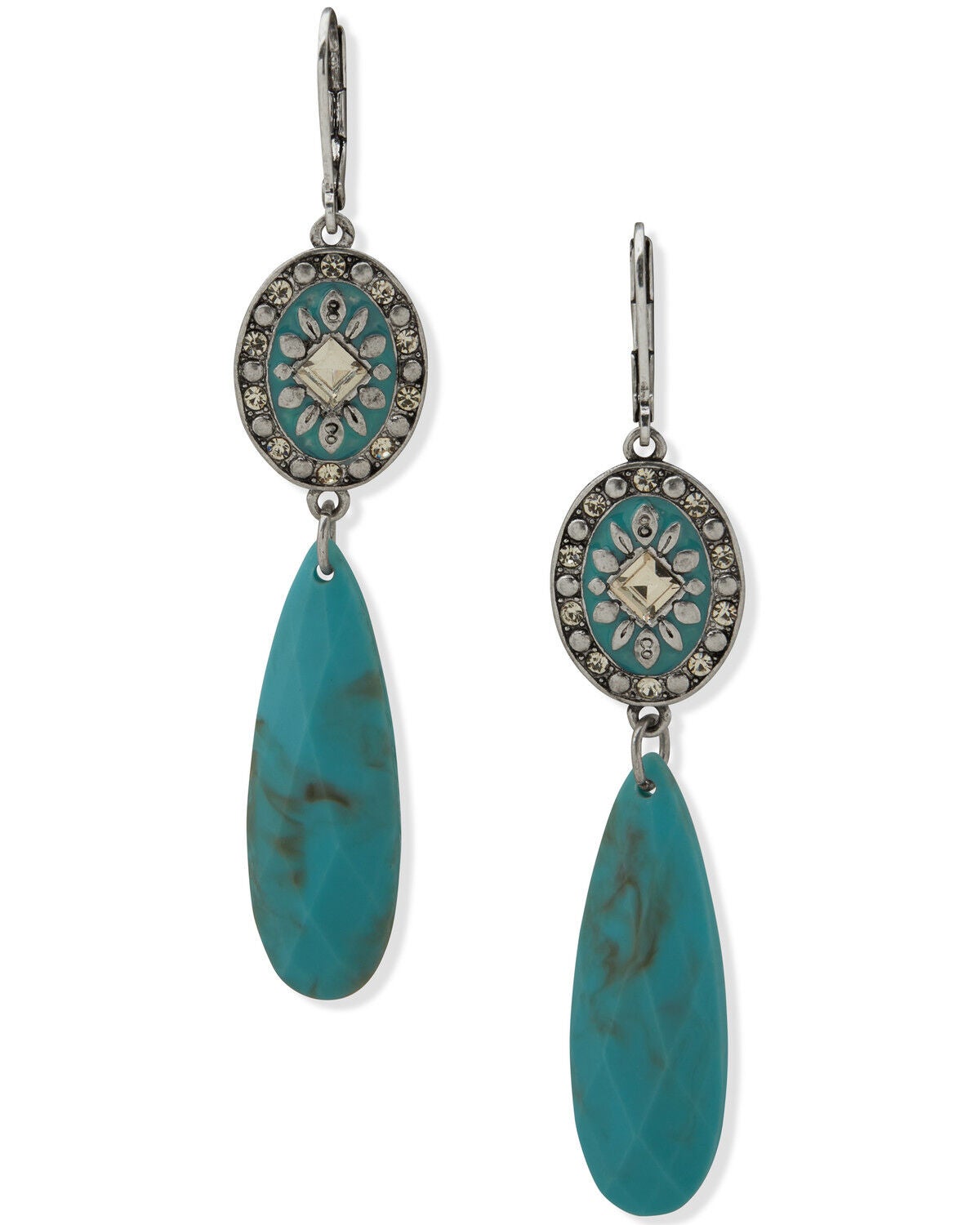 Lainey Wilson Women's Stone Drop Earrings, Turquoise, hi-res