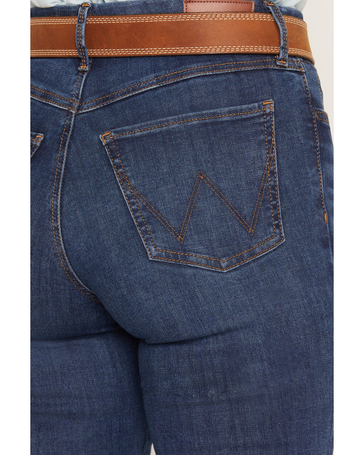 Image #4 - Wrangler Women's Reina Dark Wash Bespoke High Rise Trouser Stretch Denim Jeans, Dark Wash, hi-res