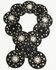 Image #3 - Shyanne Women's Juliette Embellished Concho Belt, Black, hi-res