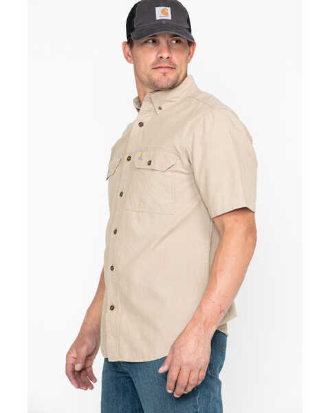 Image #5 - Carhartt Men's Short Sleeve Chambray Shirt, , hi-res