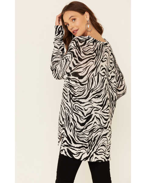 Image #4 - Show Me Your Mumu Women's Zebra Print Hug Me Pullover Sweater , Multi, hi-res