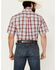 Image #4 - Cinch Men's Plaid Print Short Sleeve Button-Down Western Shirt, Red, hi-res