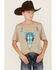 Image #1 - Cody James Boys' Reins Short Sleeve Graphic T-Shirt, Tan, hi-res