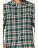 Levi's Men's Classic Worker Plaid Long Sleeve Button-Down Shirt , Dark Green, hi-res