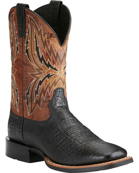 Image #1 - Ariat Men's Arena Rebound Elephant Print Cowboy Boots - Square Toe, , hi-res