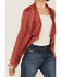 Image #3 - Shyanne Women's Open Front Faux Suede Fringe Jacket, Rust Copper, hi-res