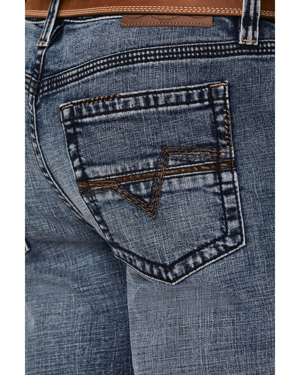 Image #4 - Cody James Men's Outpost Dark Wash Slim Straight Stretch Denim Jeans, Dark Medium Wash, hi-res