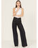 Image #1 - Ariat Women's Dark Wash Wide Leg Utility Denim Jeans, Dark Wash, hi-res